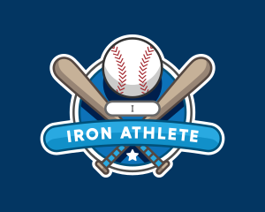 Baseball Sports League logo design