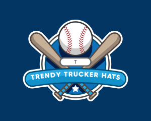 Baseball Sports League logo design