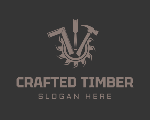 Handyman Tools Woodworks logo design