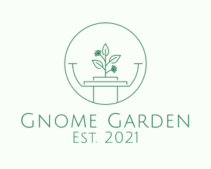 Garden Plant Pillar logo design