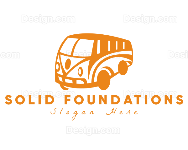 Old Retro Van Transportation Logo