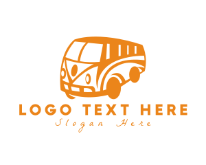 Old Retro Van Transportation logo