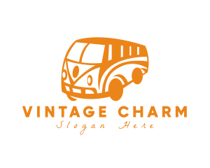 Old Retro Van Transportation logo