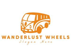 Old Retro Van Transportation logo