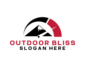 Gauge Outdoor Mountain  logo design