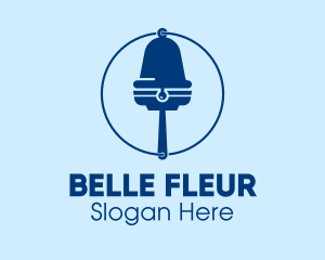 Squeegee Cleaning Bell  logo design