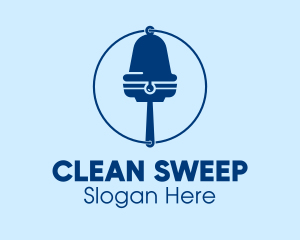 Squeegee Cleaning Bell  logo design