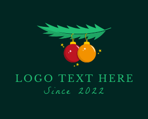 Christmas Ball Mistletoe  logo
