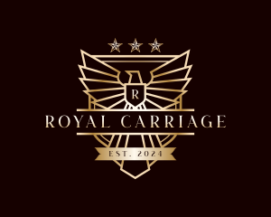 Luxury Eagle Shield logo design