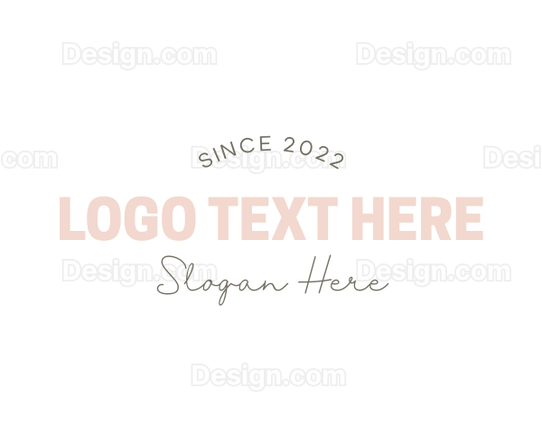 Clean Feminine Wordmark Logo