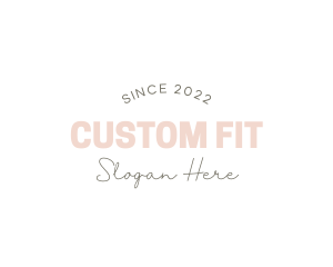 Clean Feminine Wordmark logo design