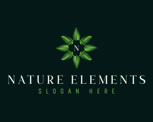 Ornament Nature Leaf logo design