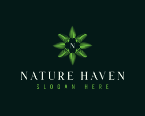 Ornament Nature Leaf logo design