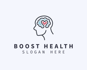 Mental Health Brain Therapy logo design