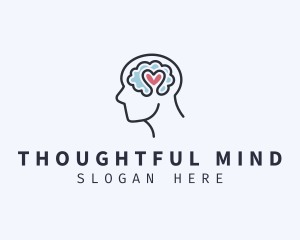 Mental Health Brain Therapy logo design