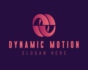 Fintech Motion Loop logo design