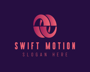 Fintech Motion Loop logo design