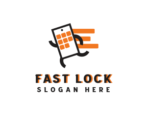 Smartphone Fast Gadget logo design