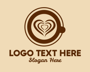 Heart Latte Art Coffee  logo