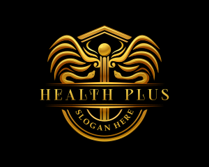 Health Medical Caduceus logo design