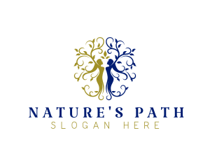 Nature Woman Plant  logo design