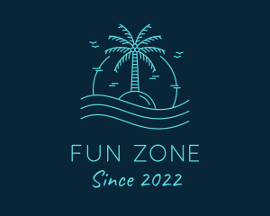 Sunset Island Beach Resort  logo design