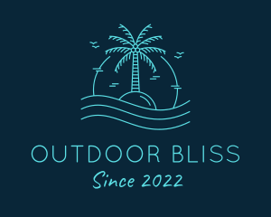 Sunset Island Beach Resort  logo design