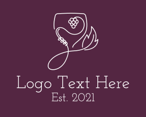 Grape Wine Glass logo