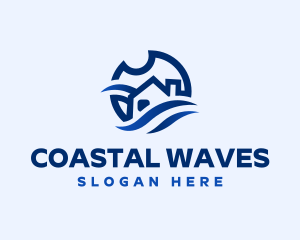 Wave House Travel logo design