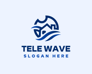 Wave House Travel logo design