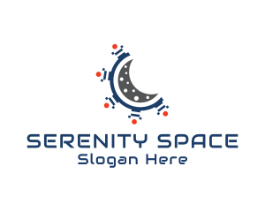 Moon Space Technology logo design