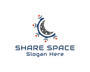 Moon Space Technology logo design