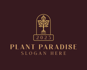 Rake Plant Landscaping logo design