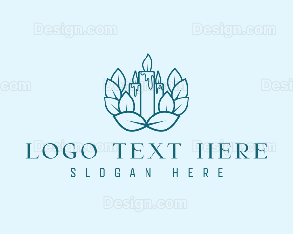 Wreath Candle Decor Logo