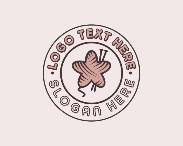 Crochet Needles logo example 2