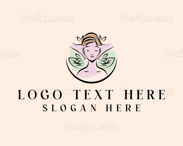 Woman Spa Massage Logo