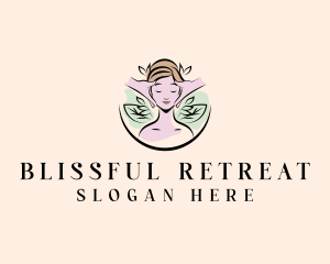 Woman Spa Massage logo design