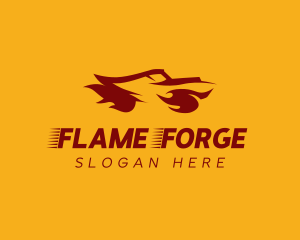 Flame Car Detailing logo design