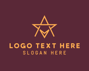 Star Letter A  Logo