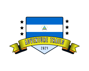 Nicaragua Flag Tourism logo