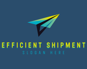 Logistics Paper Plane logo design