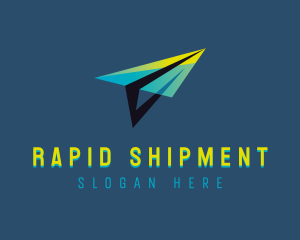 Logistics Paper Plane logo design