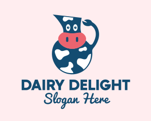 Cow Milk Pitcher  logo design