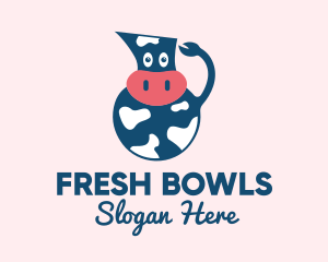 Cow Milk Pitcher  logo design