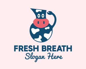 Cow Milk Pitcher  logo design