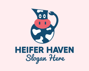 Cow Milk Pitcher  logo design