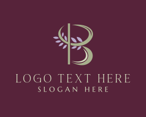 Floral Spa Letter B  logo