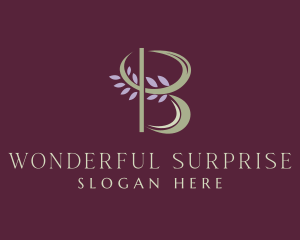 Floral Spa Letter B  Logo