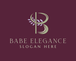 Floral Spa Letter B  logo design