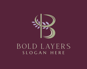 Floral Spa Letter B  logo design